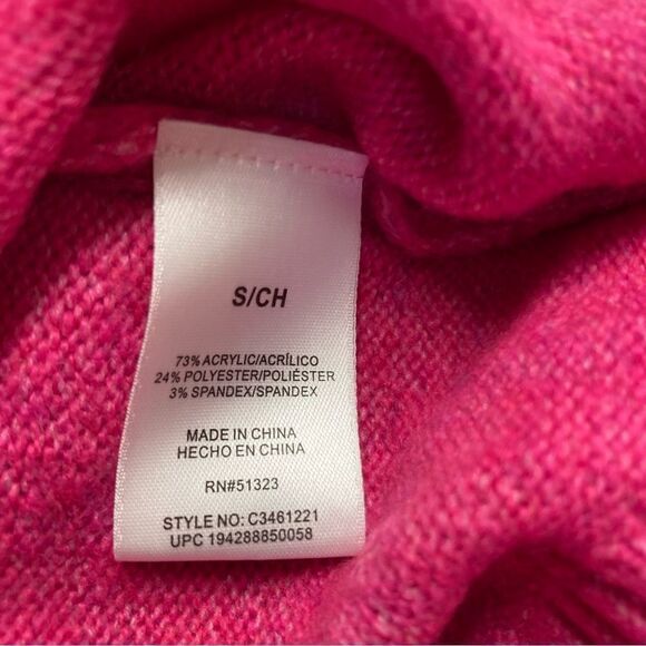 VINCE CAMUTO Women’s Pink Sweater V-Neck New Without Tags Size Small - Picture 11 of 11